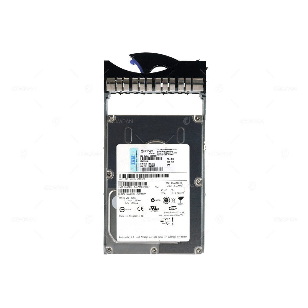 39R7340 IBM HDD 73GB 10K SAS 3G 3.5" LFF HOT-SWAP