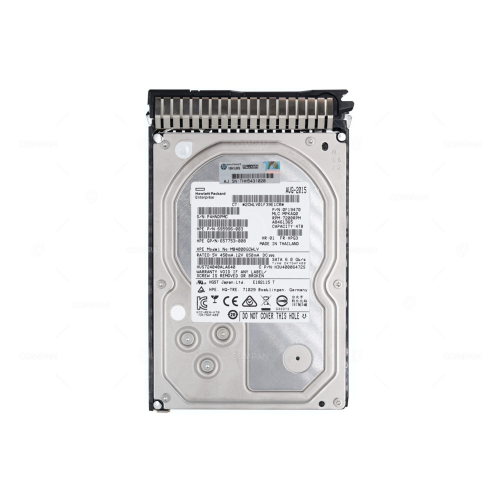 693720-001 HP HDD 4TB 7.2K SATA 6G 3.5" LFF HOT-SWAP