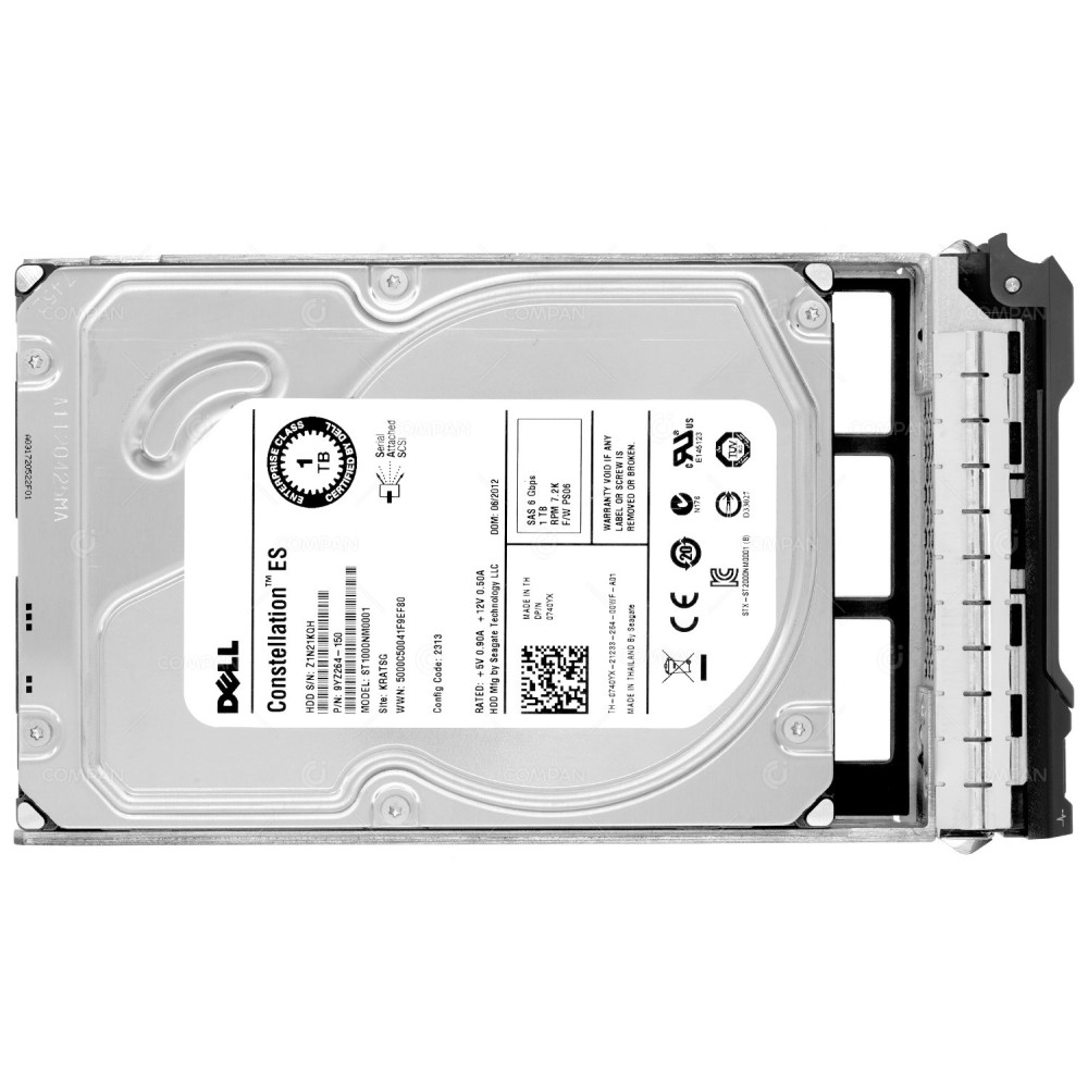 740YX DELL HDD 1TB 7.2K SAS 6G 3.5" LFF HOT-SWAP