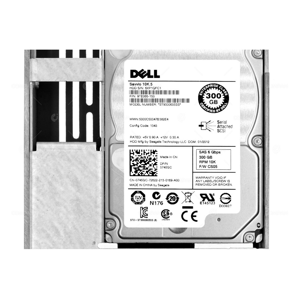 745GC DELL HDD 300GB 10K SAS 6G 2.5" SFF HOT-SWAP
