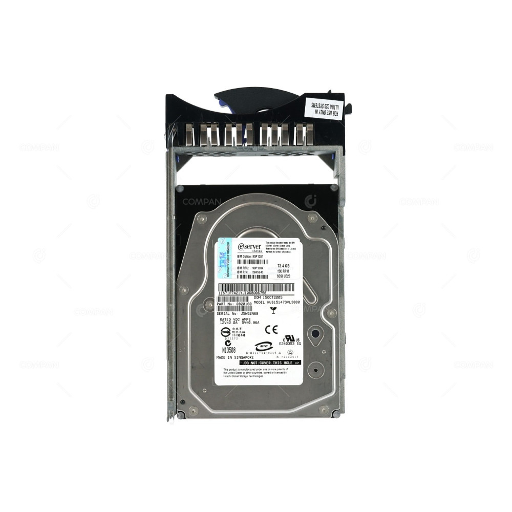 90P1384 IBM 73GB 15K U320 SCSI 3.5 LFF HOT-SWAP 26K5245