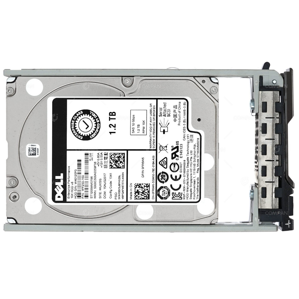 FR6W6  DELL HDD 1.2TB 10K SAS 6G 2.5" SFF HOT-SWAP