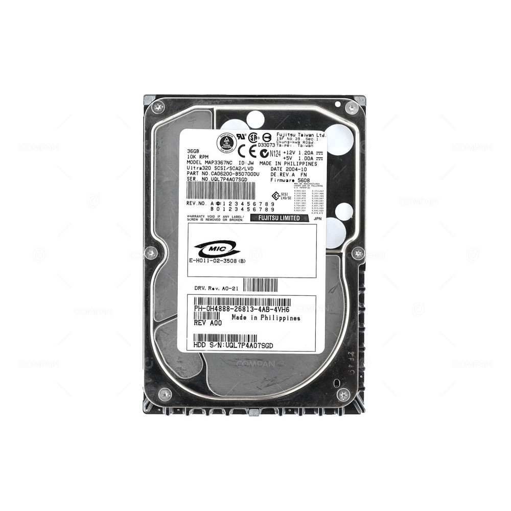 H4888 DELL HDD 36GB 10K SCSI U320 3.5" LFF HOT-SWAP