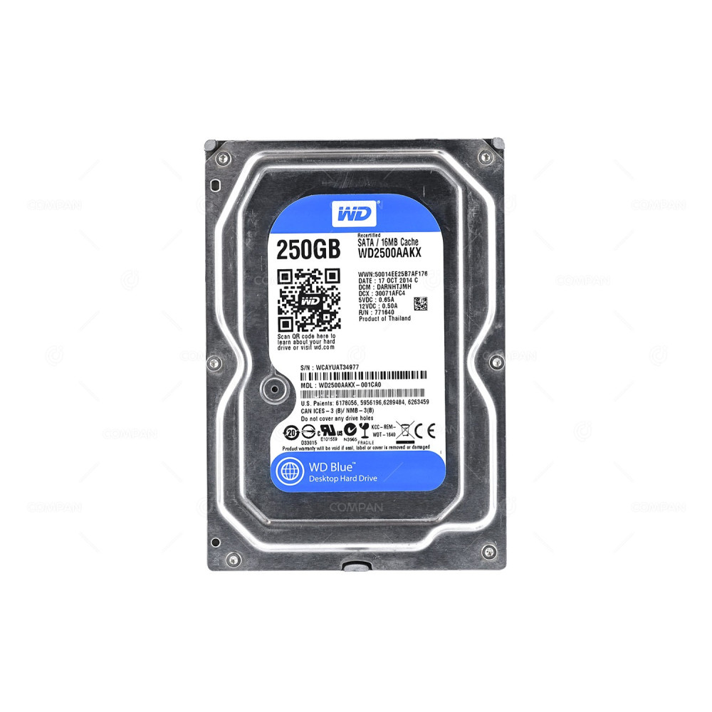 WD2500AAKX WD HDD 250GB 7.2K SATA 6G 3.5" LFF