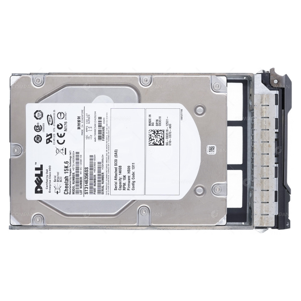 XX518 DELL HDD 146GB 15K SAS 3G 3.5" LFF HOT-SWAP