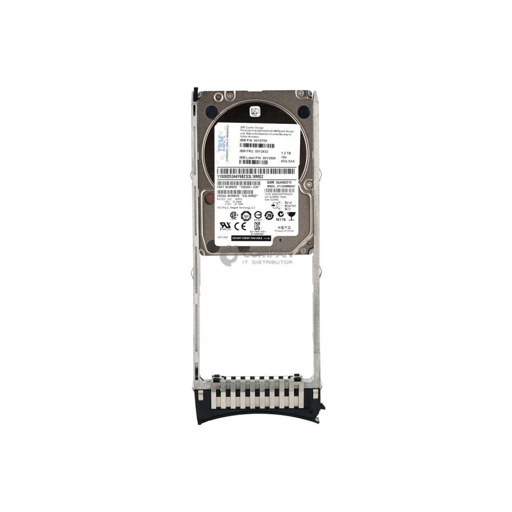 00Y2432 IBM HDD 1.2TB 10K SAS 6G 2.5" SFF HOT-SWAP STORWIZE V3700 G1