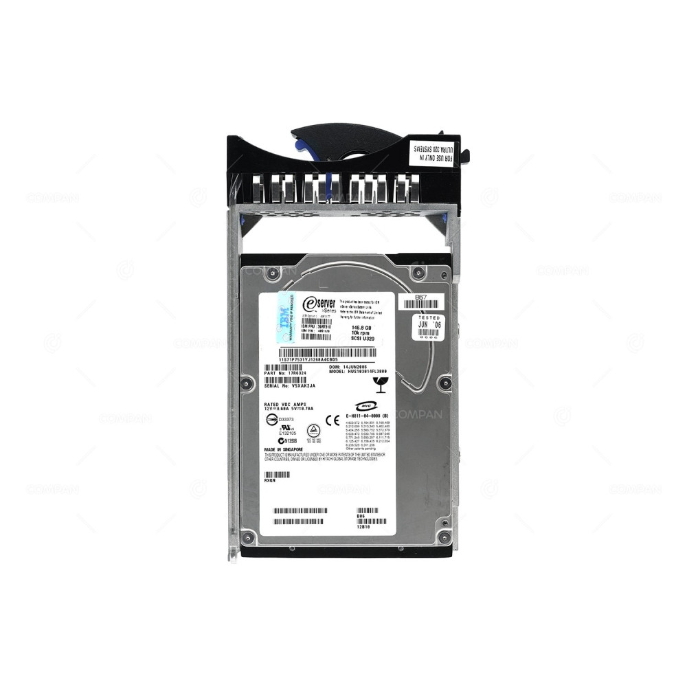 39R7310 IBM HDD 146GB 10K U320 SCSI 3.5" LFF HOT-SWAP