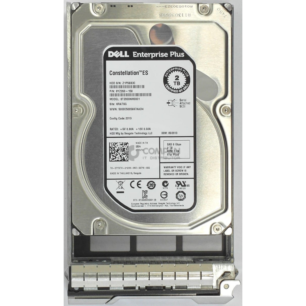 7YXTH DELL 2TB 7.2K 6G SAS 3.5 LFF EQUALLOGIC 07YXTH,9YZ268-158