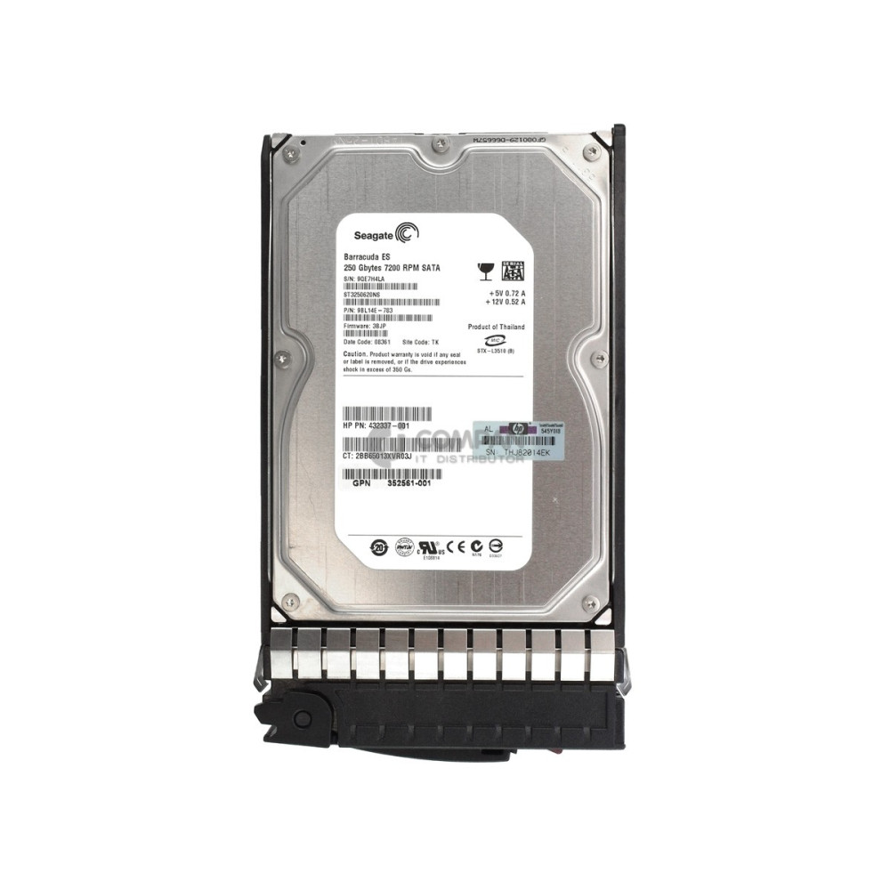 397553-001 HP HDD 250GB 7.2K SATA 3G 3.5" LFF