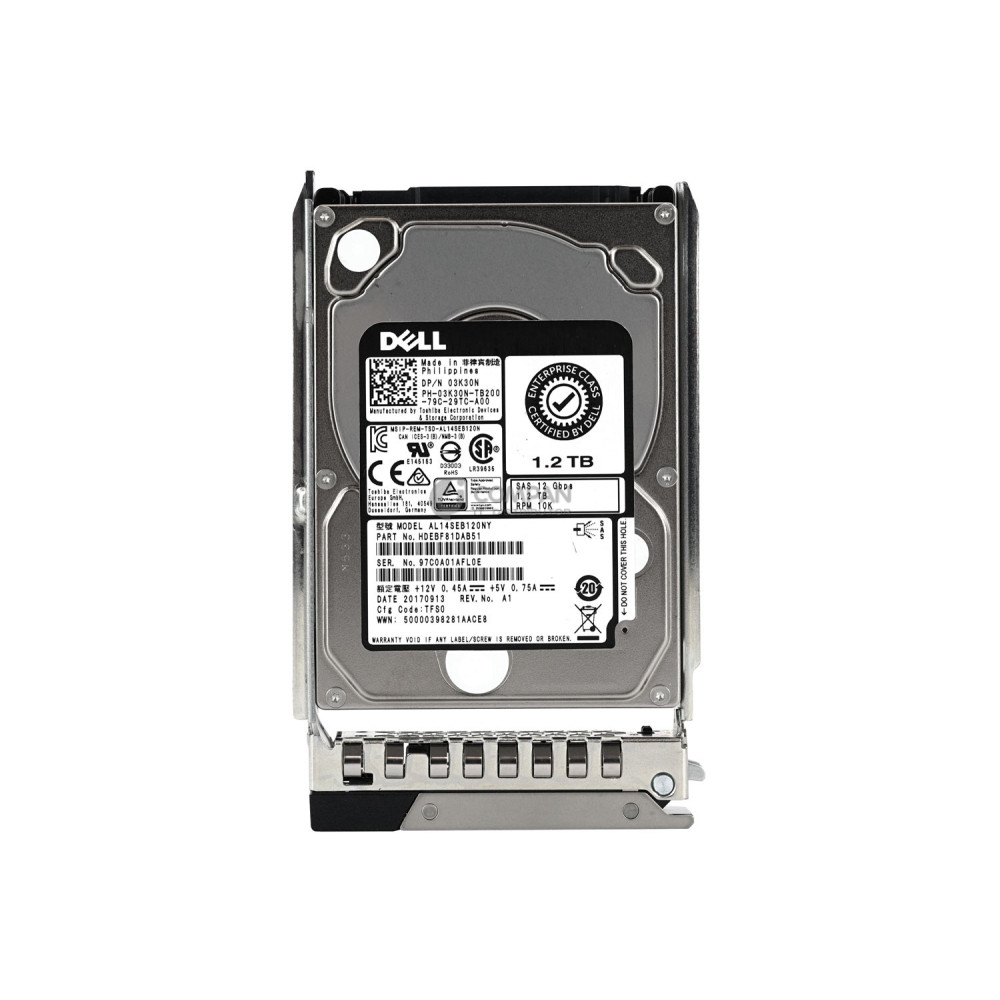 3K30N-G14 DELL HDD 1.2TB 10K SAS 12G 2.5" SFF HOT-SWAP
