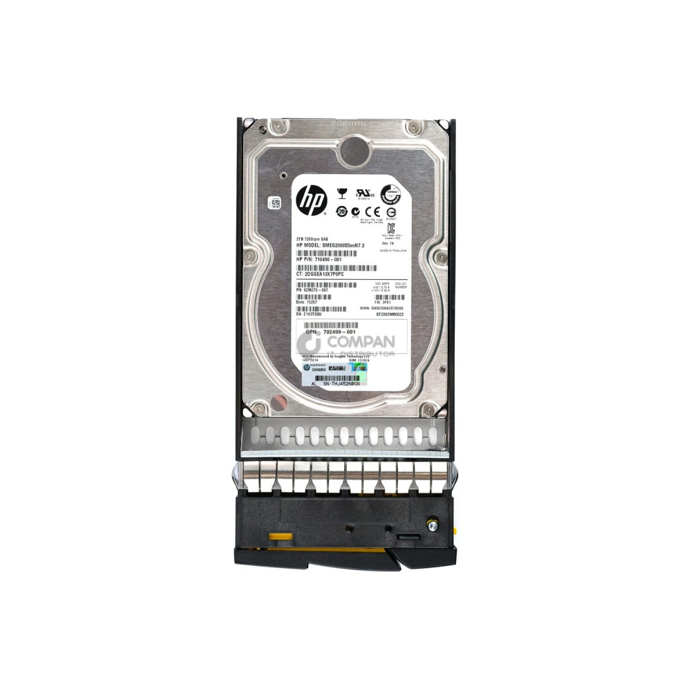 750787-001 HP HDD 2TB 7.2K SAS 6G 3.5" LFF HOT-SWAP 3PAR M6720
