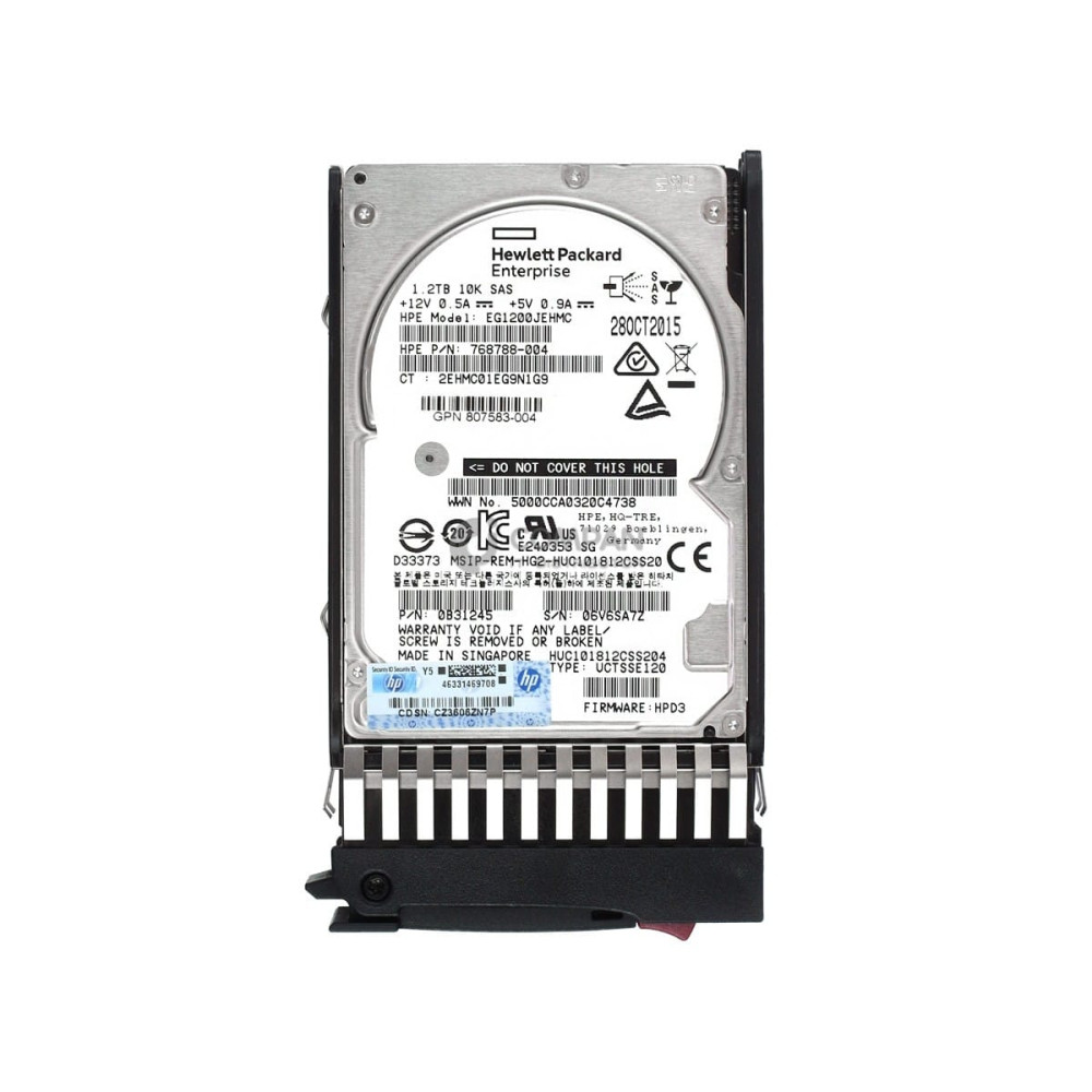 787648-001  HP 1.2TB 12G 10K 2.5 SAS SFF HOT-SWAP