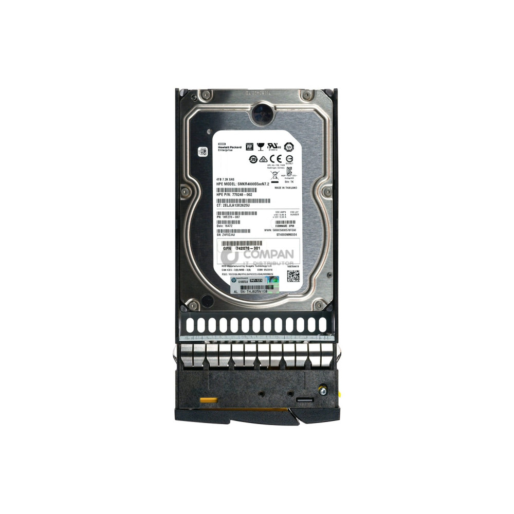 801027-001 HP 3PAR 4TB 7.2K 6G 3.5 SAS LFF FOR 3PAR M6720 779248-002