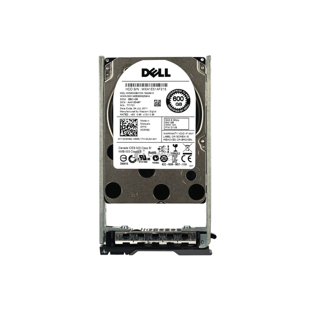 C5R62 DELL HARD DRIVE 600GB 10K 6G 2.5 SAS 0C5R62