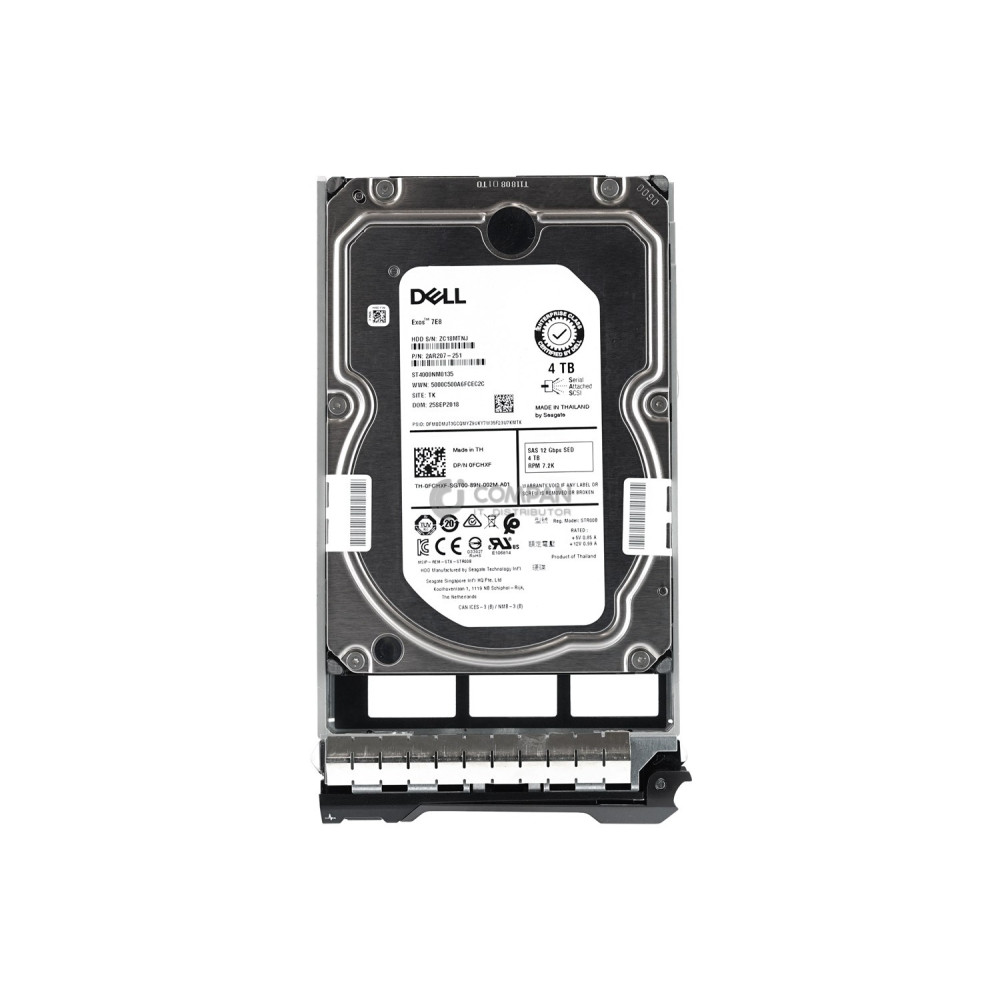 FCHXF DELL HDD 4TB 7.2K SAS 12G 3.5" LFF