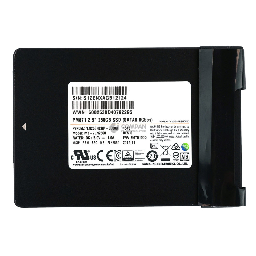 MZ-7LN2560 SAMSUNG HARD DRIVE 256GB SATA 6G  2.5 SSD MZ7LN256HCHP-00000