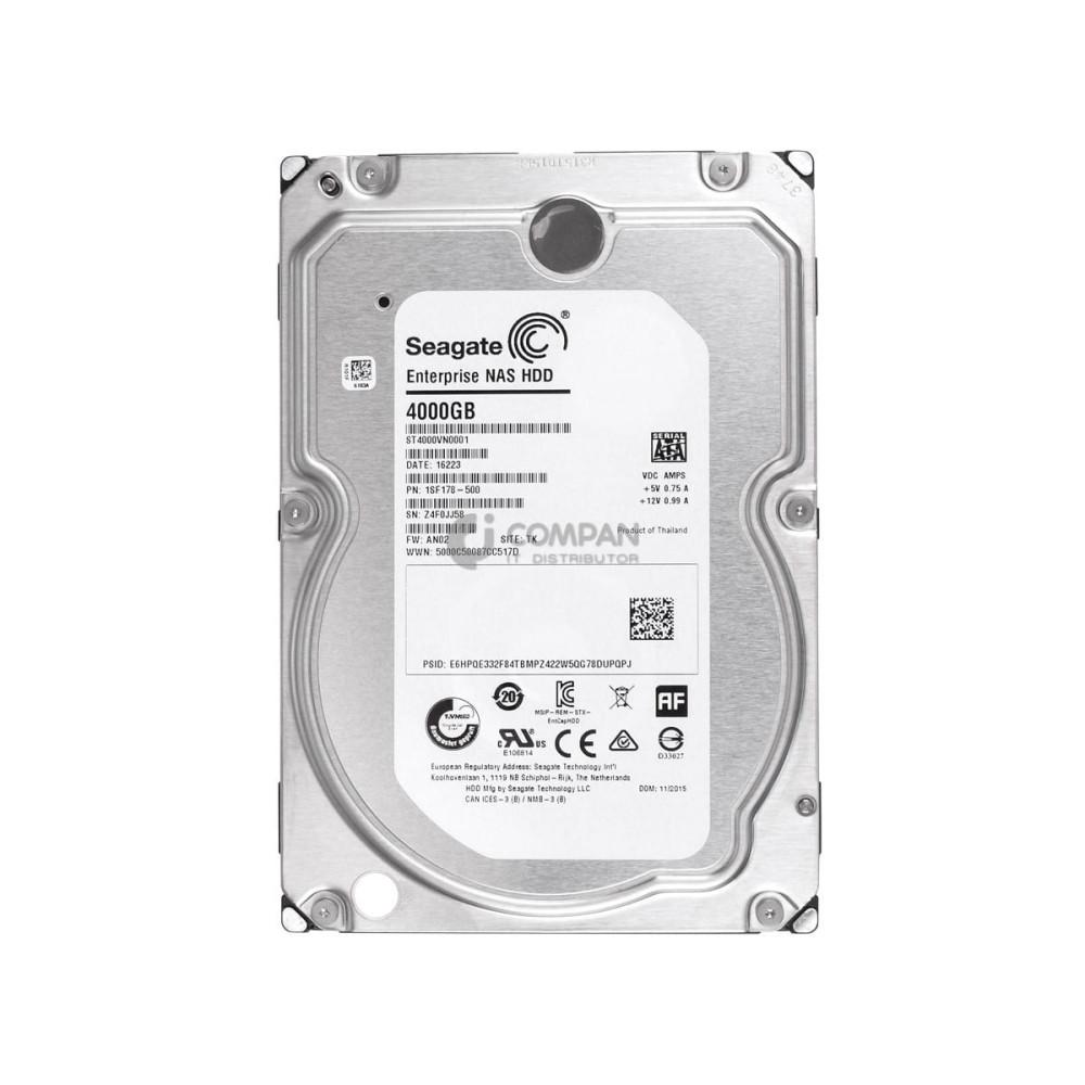 ST4000VN0001 SEAGATE HDD 4TB 7.2K 6G SATA 3.5" LFF 128MB CACHE