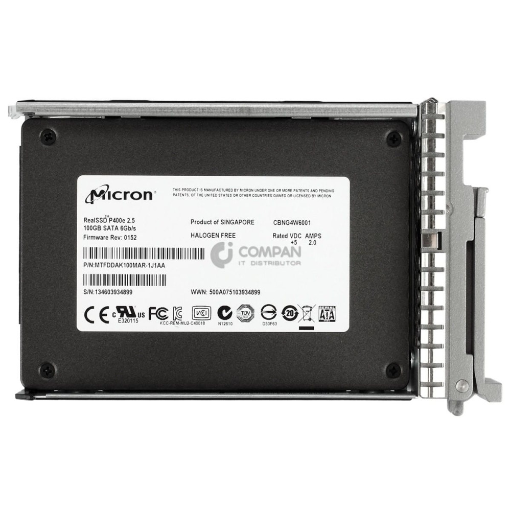 UCS-SD100G0KA2-G CISCO 100GB 6G SATA SSD 2.5 SFF HOT-SWAP -
