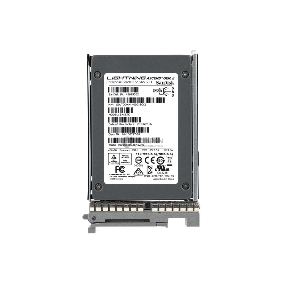 UCS-SD400G12S4-EP CISCO SSD 400GB SAS 12G 2.5" SFF ENTERPRISE GRADE