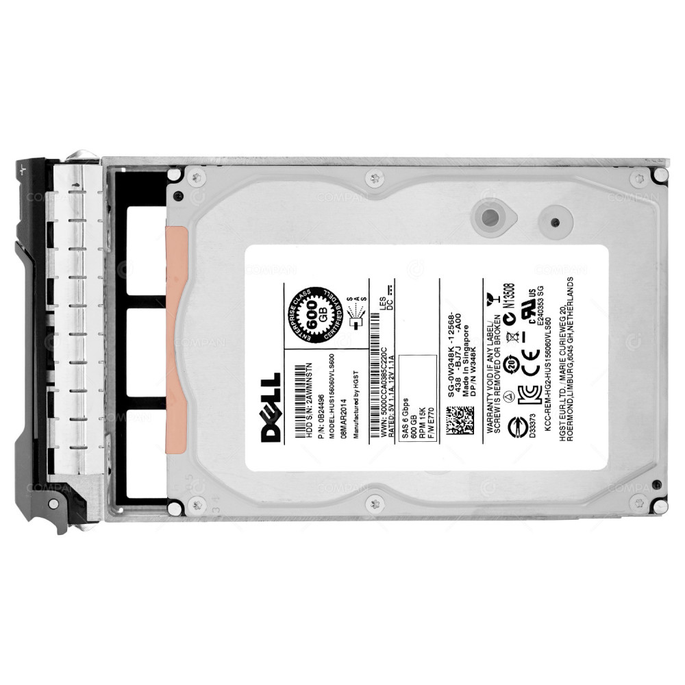W348K DELL HDD 600GB 15K SAS 6G 3.5" LFF