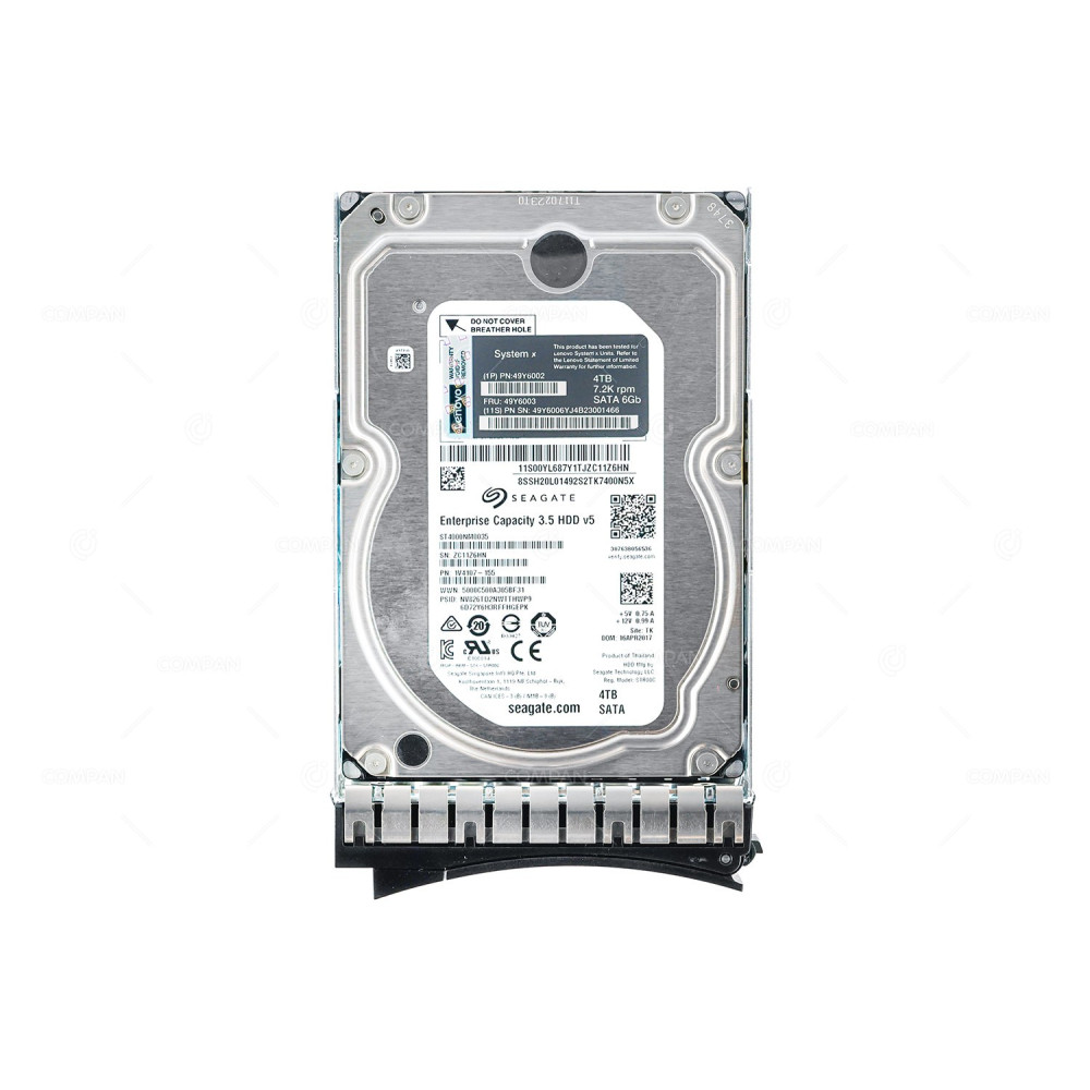 49Y6003 LENOVO HDD 4TB 7.2K SATA 6G 3.5" LFF