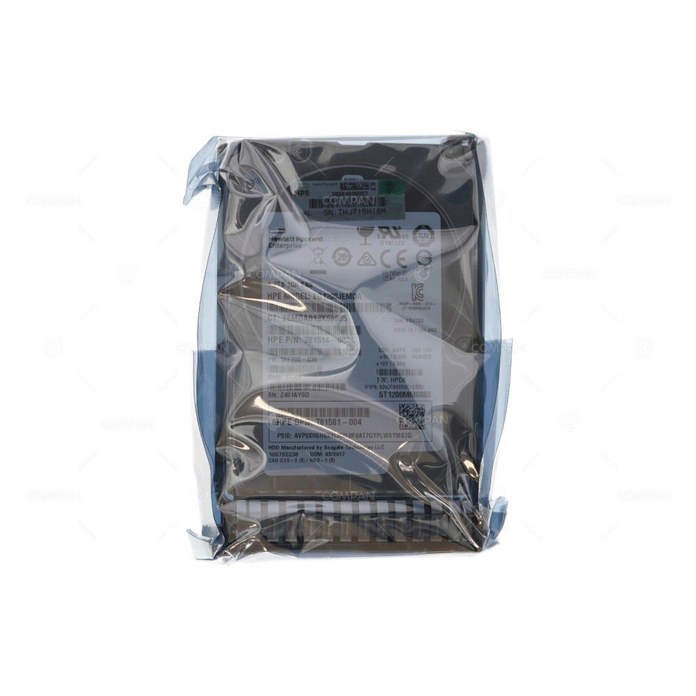 872479-B21 HP HDD 1.2TB 10K SAS 12G SC DS 2.5" SFF HOT-SWAP