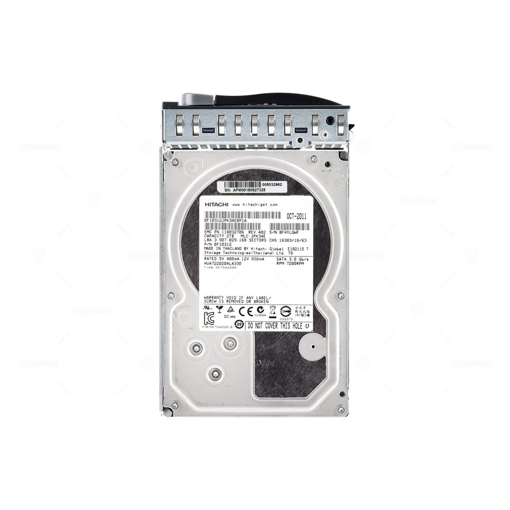 005032962 EMC HDD 1TB 7.2K SATA 3G 3.5" LFF WITH EMC DD890 CARRIER
