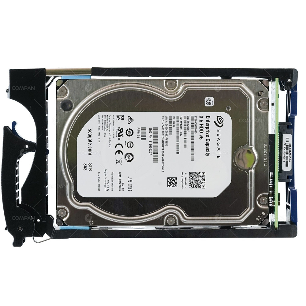 005052086 EMC HDD 3TB 7.2K SAS 6G 3.5" LFF FOR EMC DATADOMAIN