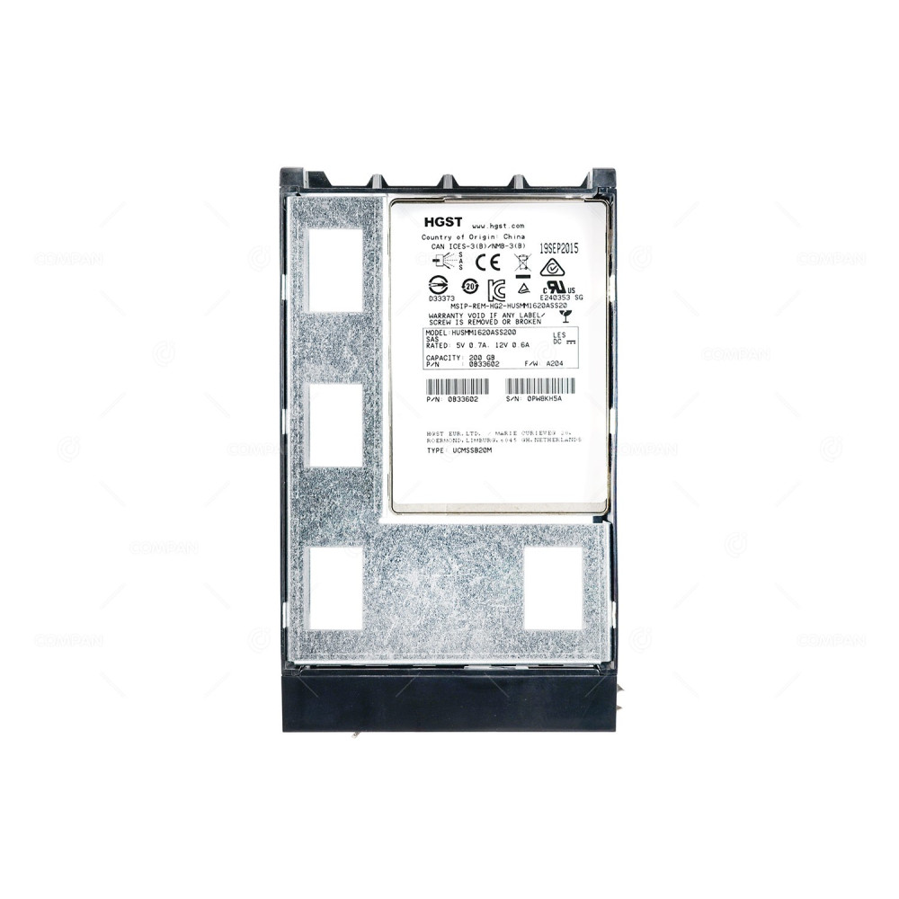 403-0160-01 EMC SSD 200GB SAS 12G 3.5 FOR ISILON S200 X200 X210 X400 NL410
