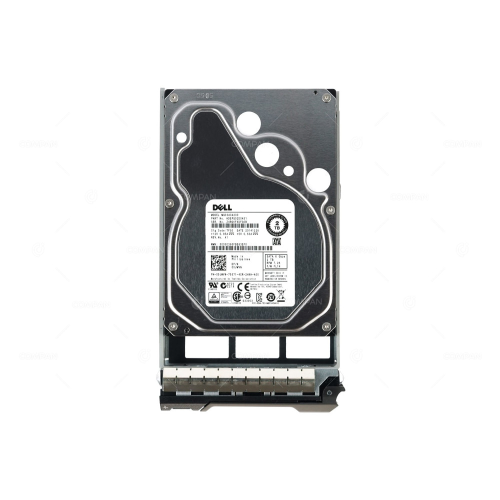 0JWVN DELL HDD 2TB 7.2K SATA 6G 3.5" LFF