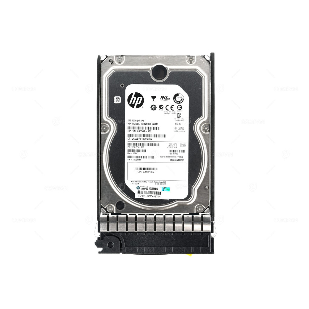 743403-001 HP HDD 2TB 7.2K SAS 6G 3.5" LFF FOR HPE EVA, STOREALL, STOREONCE
