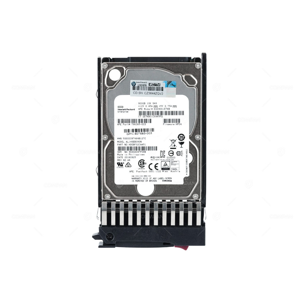 787647-001 HP HDD 900GB 10K SAS 12G 2.5" SFF HOT-SWAP FOR MSA STORAGE