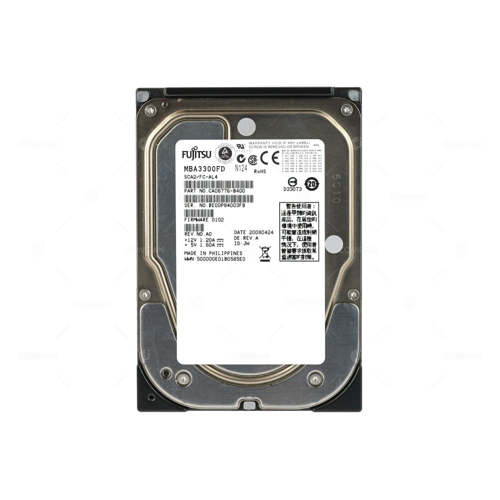 MBA3300FD FUJITSU 300GB 15K 4GB FC 3.5 LFF