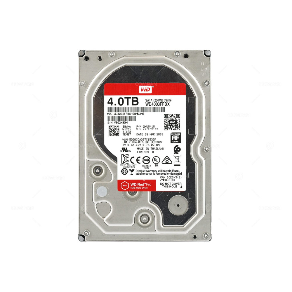 WD4003FFBX WD HDD 4TB 7.2K SATA 6G 3.5" LFF