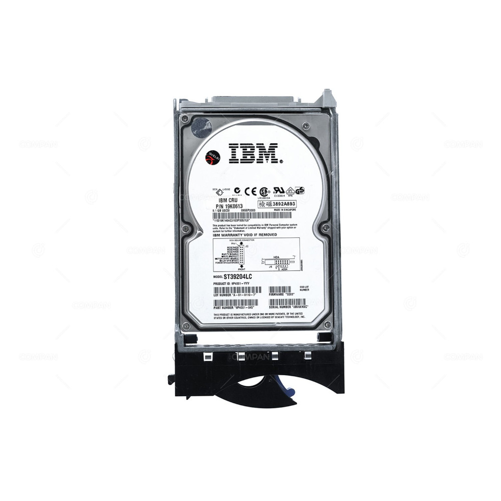 19K0613 IBM 9.1GB 10K U160 SCSI 3.5 LFF 9P4001-045