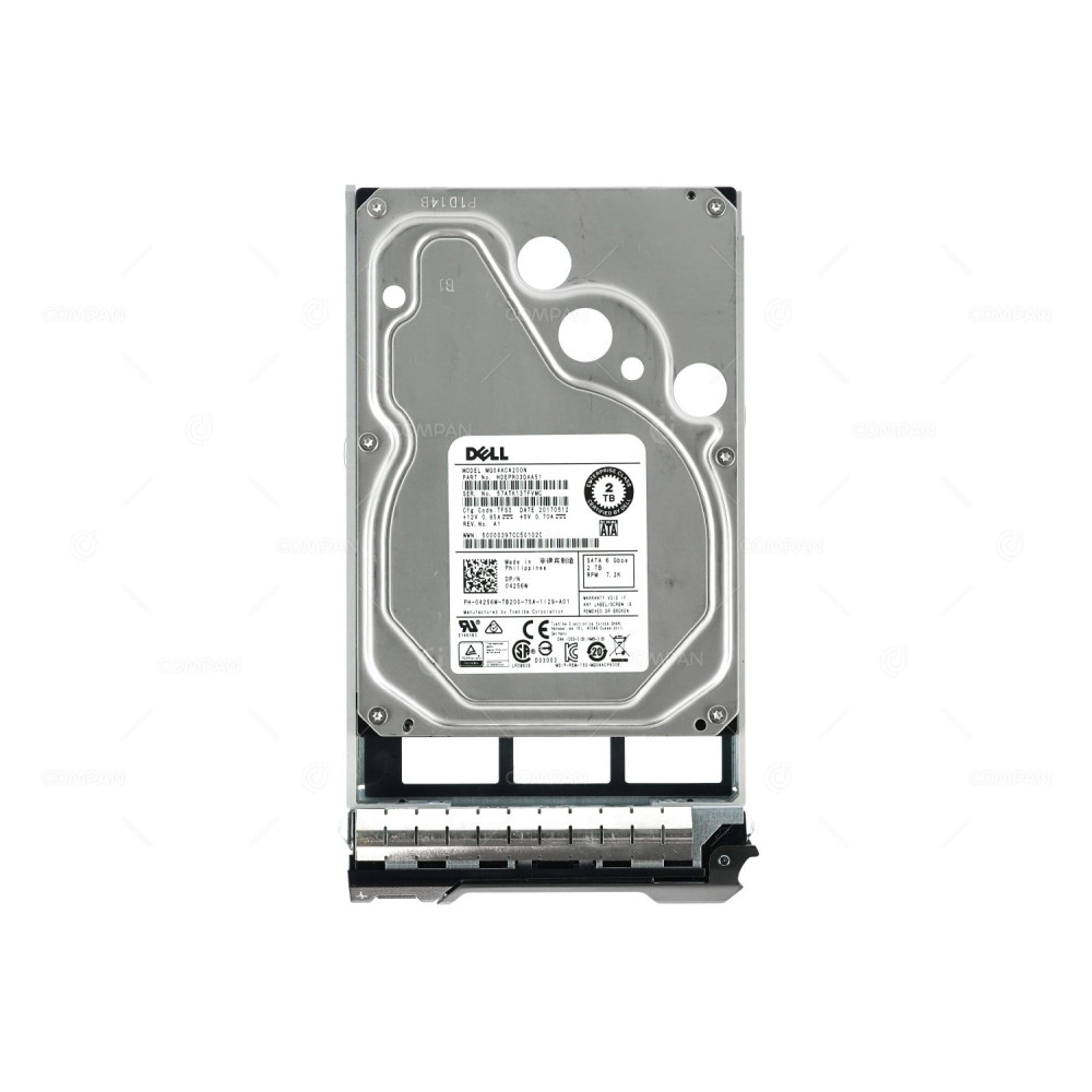 4256W DELL HDD 2TB 7.2K SATA 6G 3.5" LFF FOR DELL POWEREDGE G11 G12 G13