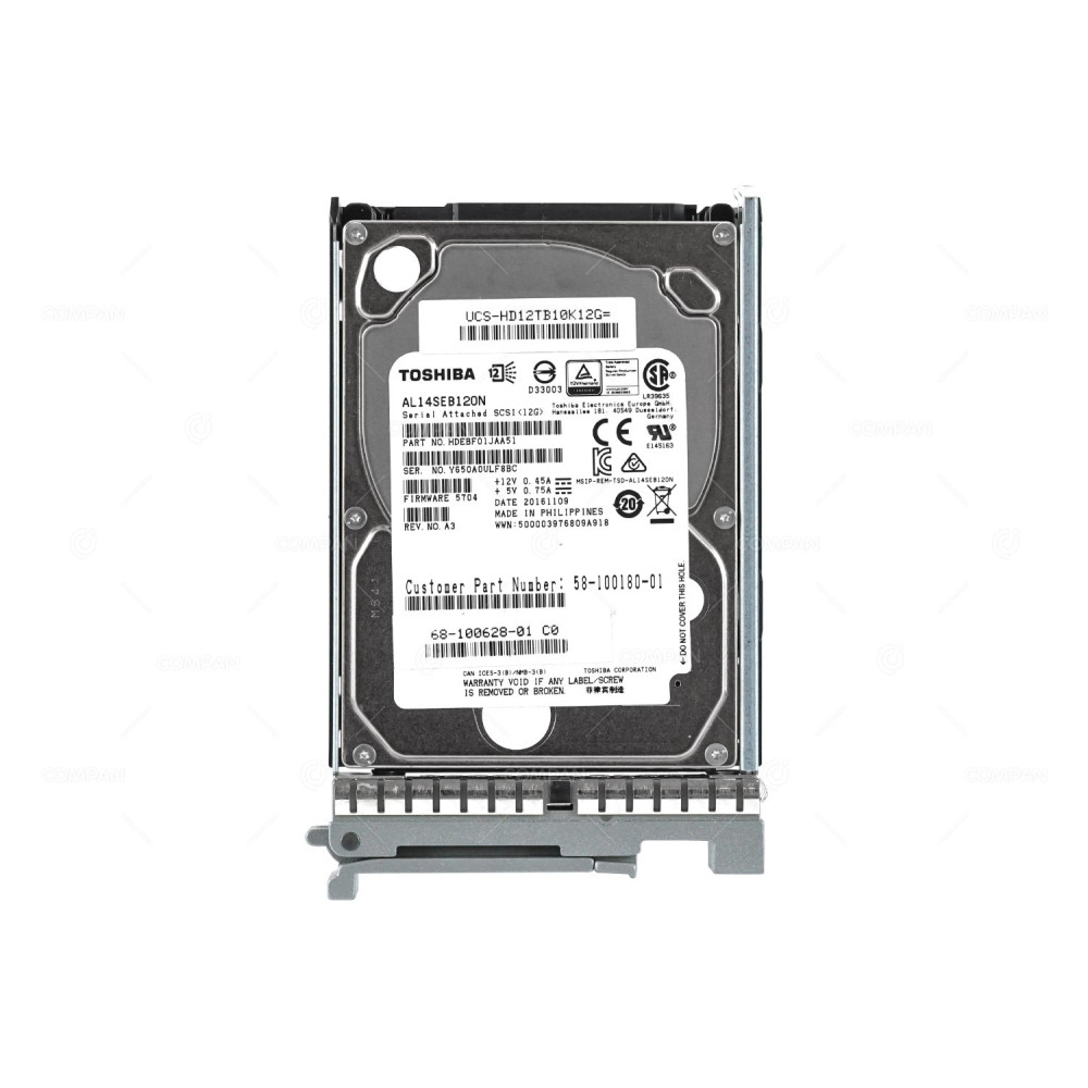 UCS-HD12TB10K12G  CISCO HDD 1.2TB 10K SAS 12G 2.5" SFF HOT-SWAP