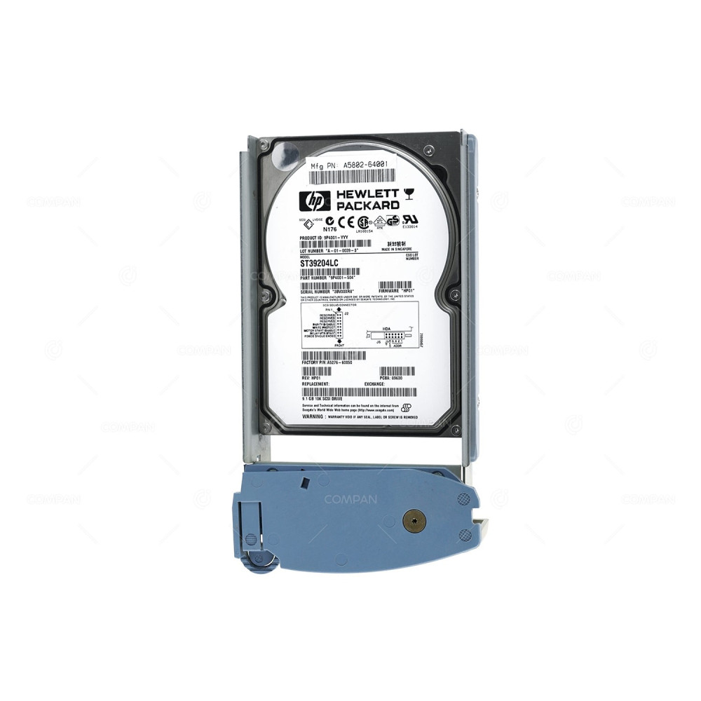 A5276-60050 HP HDD 9.1GB 10K SCSI 3.5" LFF HOT-SWAP