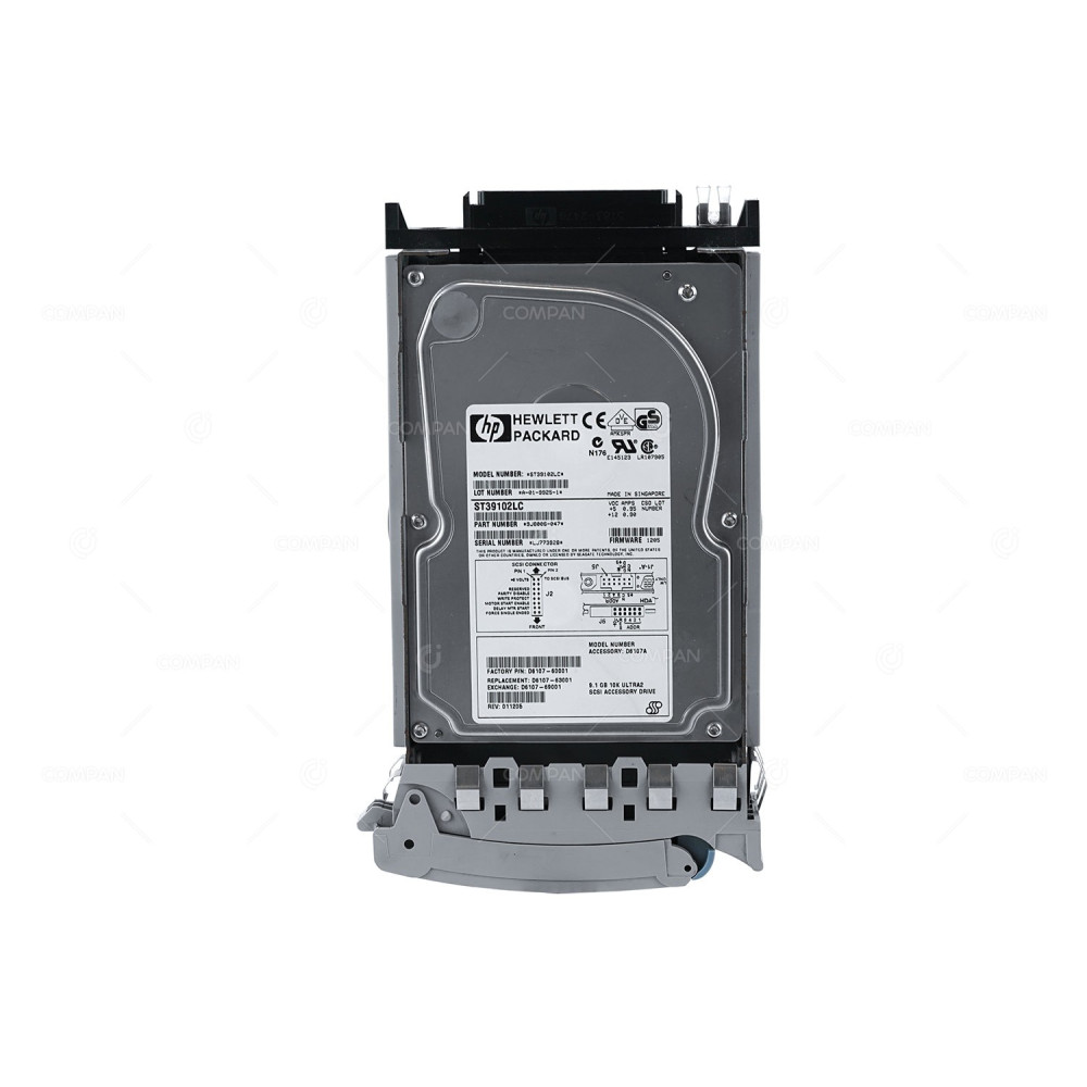 D6107-63001 HP HDD 9.1GB 10K SCSI 3.5" LFF HOT-SWAP