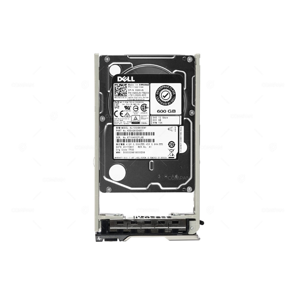 GK6JN DELL HDD 600GB 15K SAS 12G 2.5" SFF HOT-SWAP