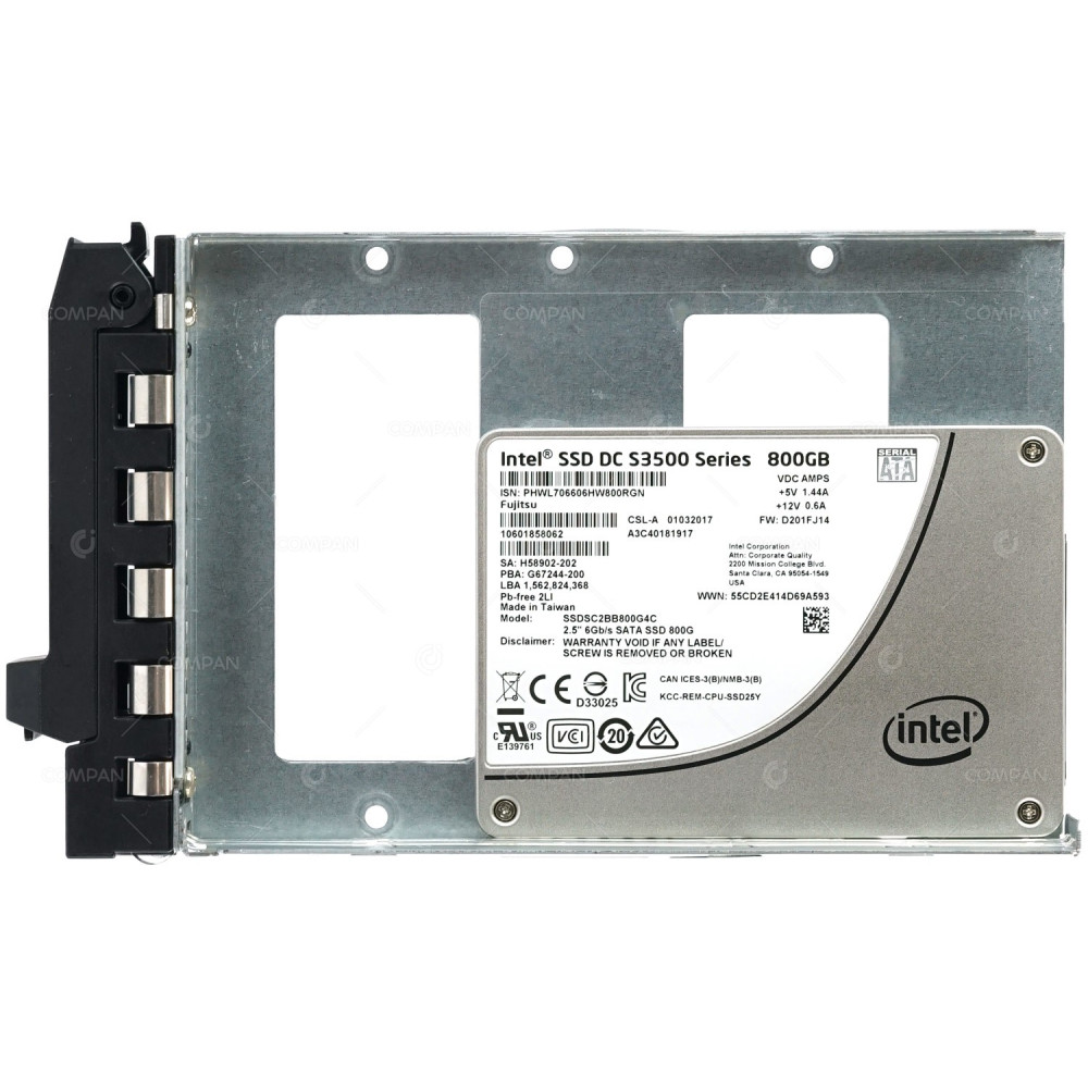 A3C40181917 FUJITSU 800GB 6G SATA 2.5 IN 3.5 SSD 10601858062, H58902-202