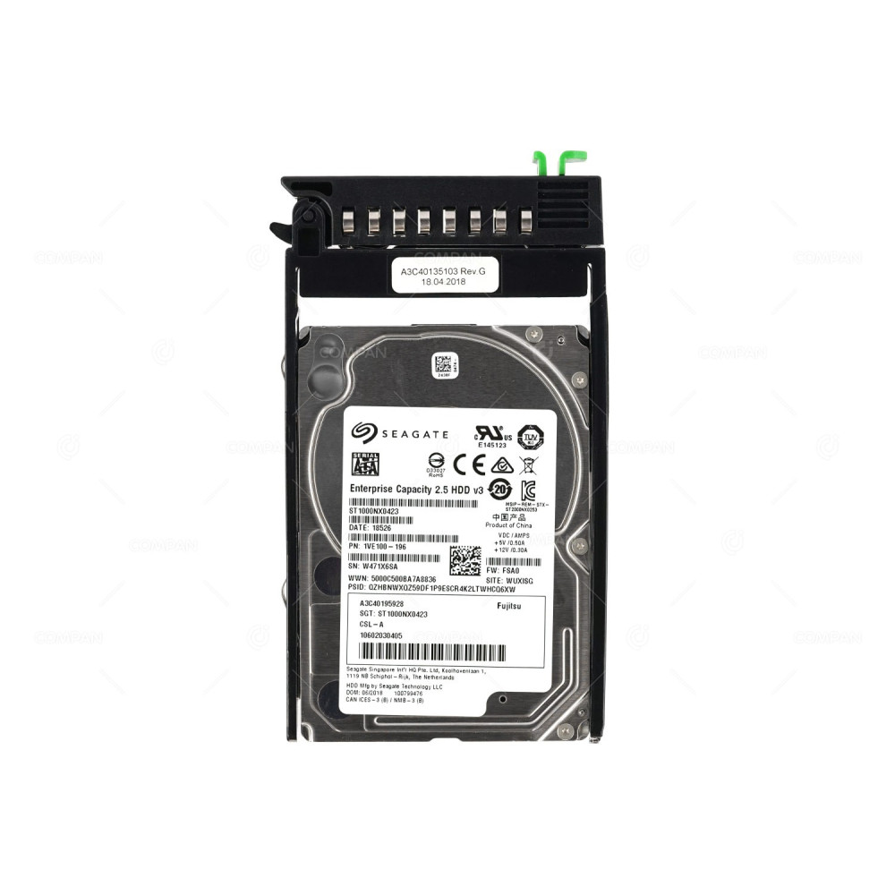 A3C40195928 FUJITSU HDD 1TB 7.2K SATA 6G 2.5" SFF
