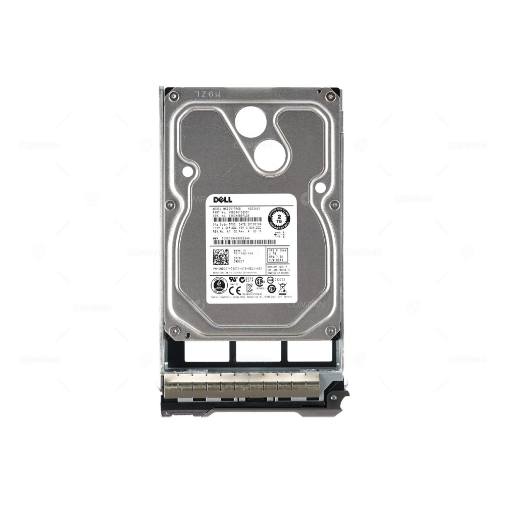 WDC07 DELL HDD 2TB 7.2K SAS 6G 3.5" LFF