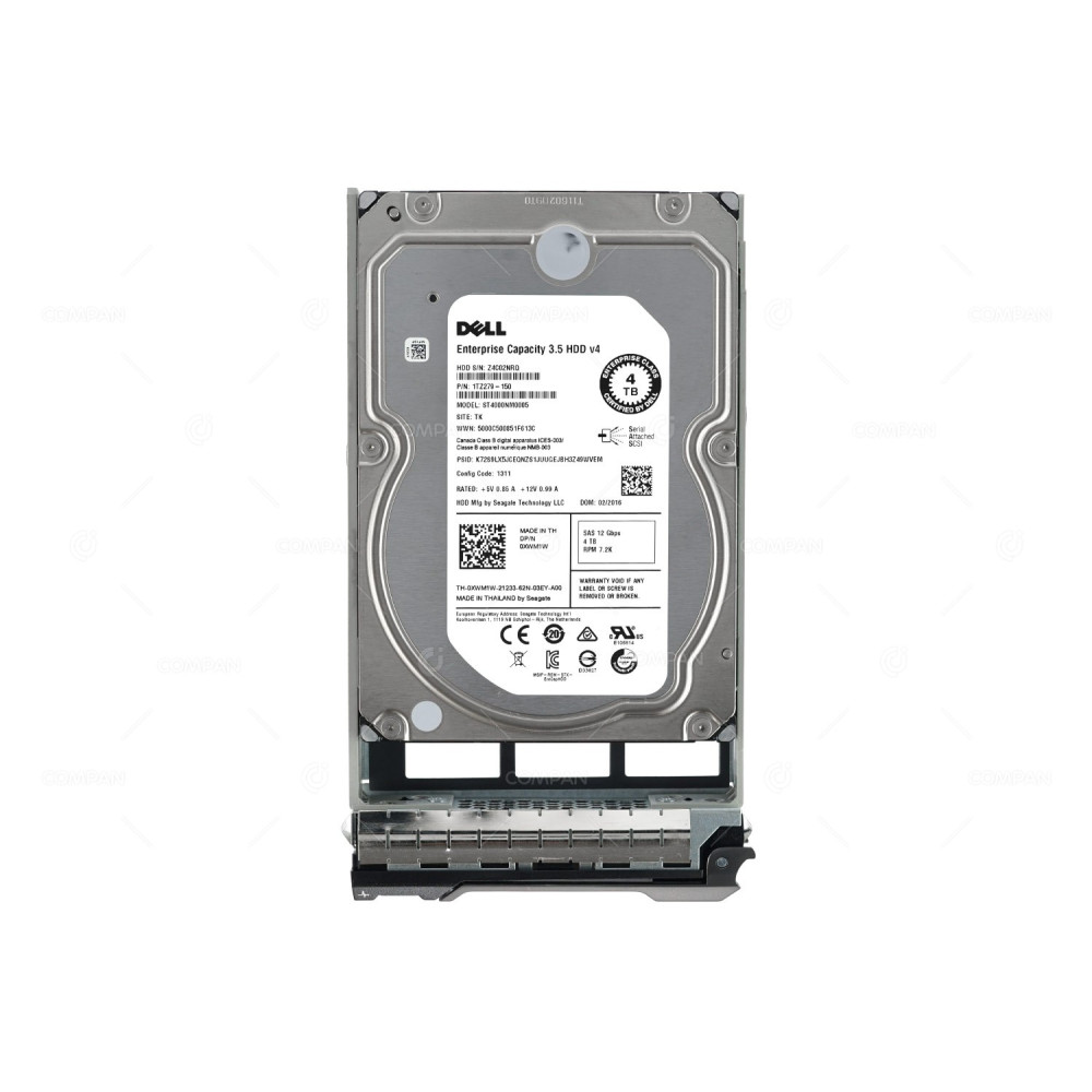 XWM1W DELL HDD 4TB 7.2K SAS 12G 3.5" LFF FOR DELL POWEREDGE T430 G13