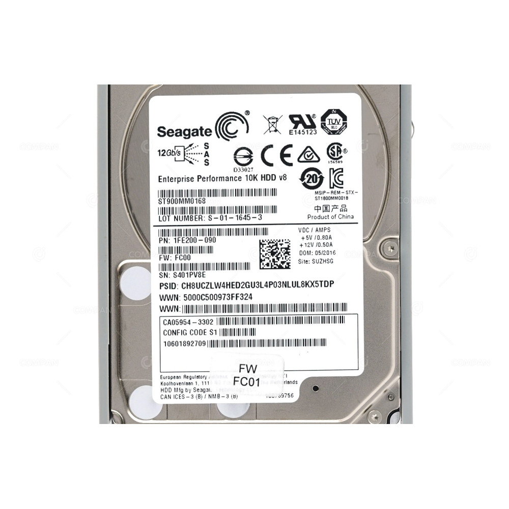 CA07670-E816 FUJITSU HDD 900GB 10K SAS 12G 2.5 SFF HOT-SWAP FOR ETERNUS S3