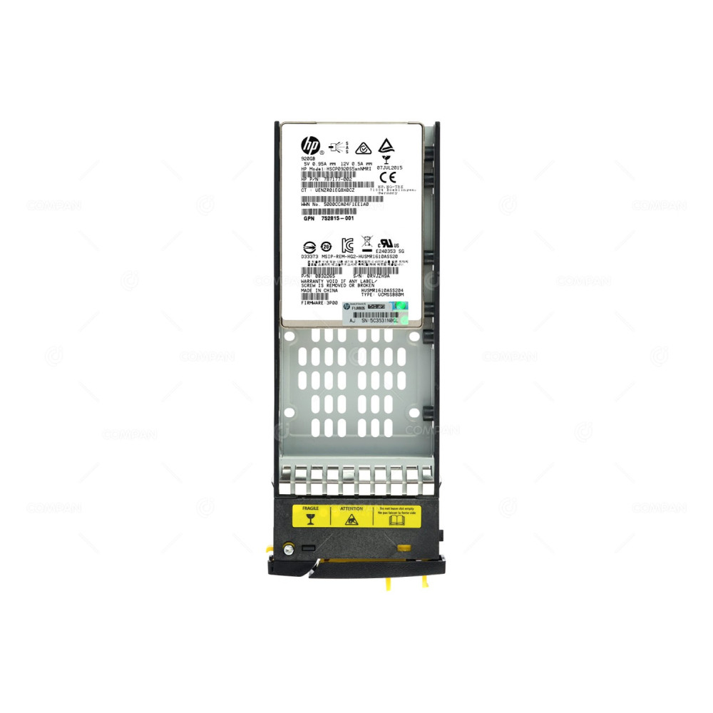 806552-001 HP SSD 920GB SAS 6G 2.5" SFF FOR 3PAR STORESERV 7000, 8000