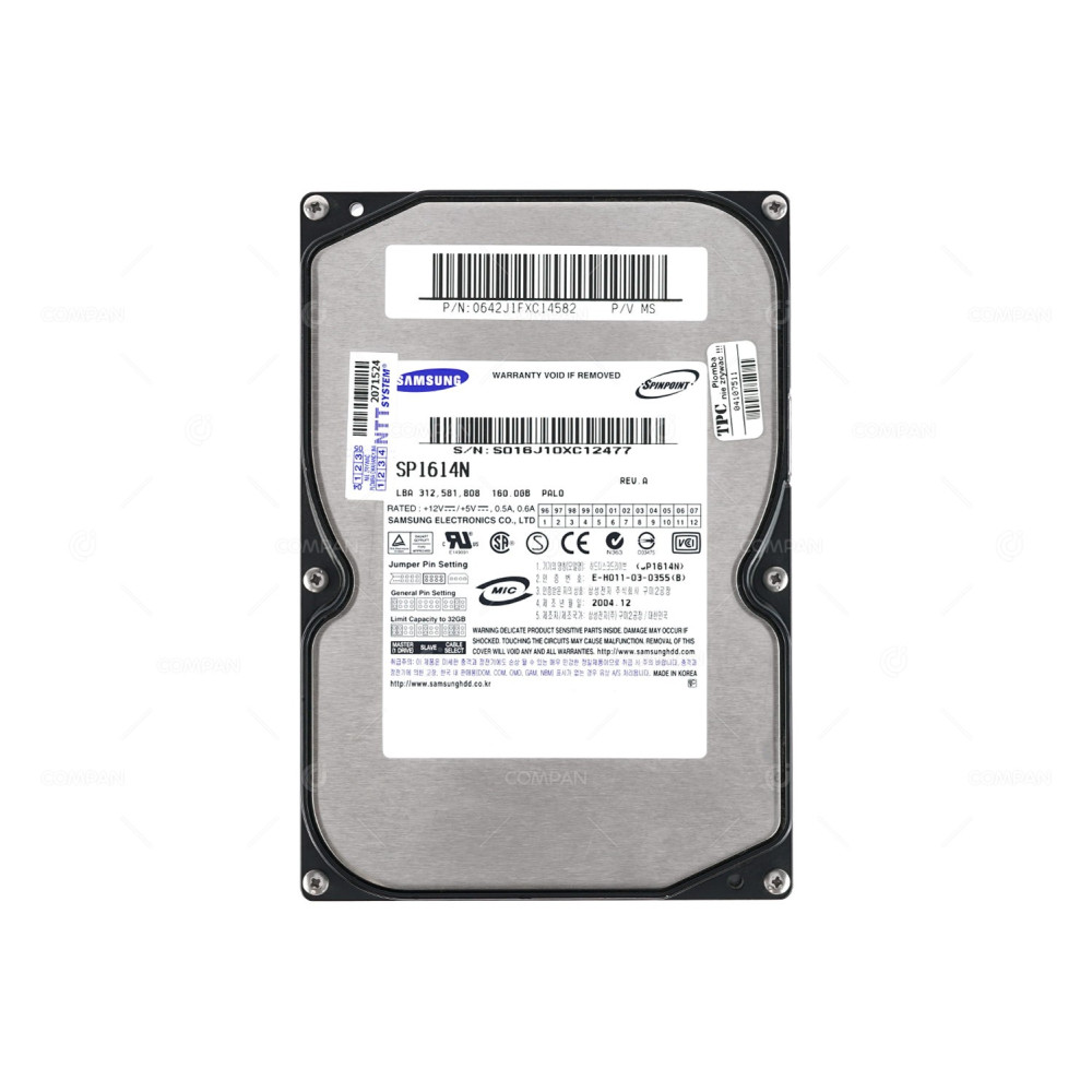 SP1614N SAMSUNG HDD 160GB  7.2K  EIDE  3.5" LFF