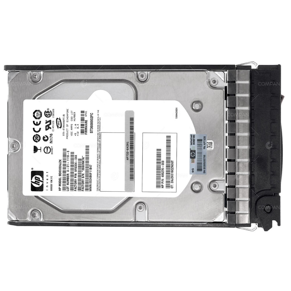 518735-001 HP HDD 600GB 10K FC 3.5" LFF FOR HPE EVA 4400 6400 8400