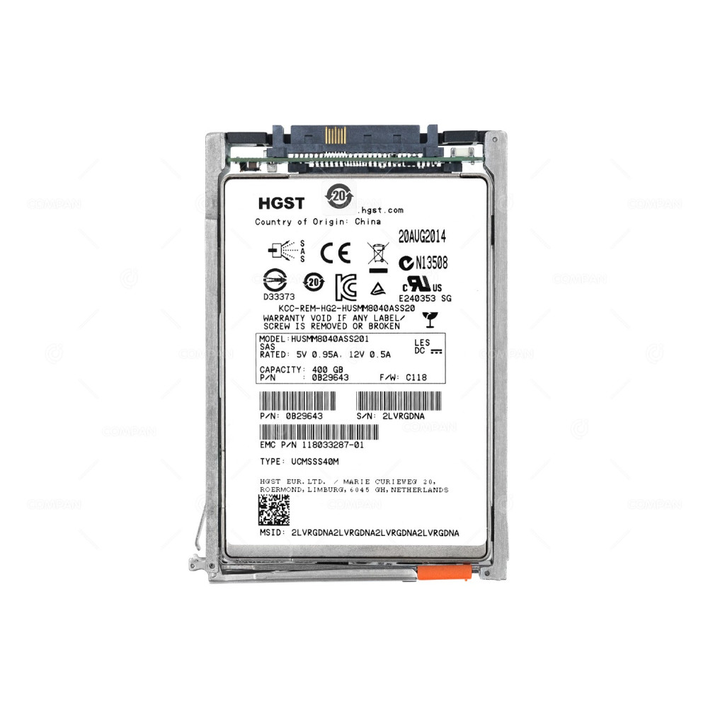 005050673 EMC FLASH SSD 400GB SAS 12G 2.5" SFF FOR EMC VNX