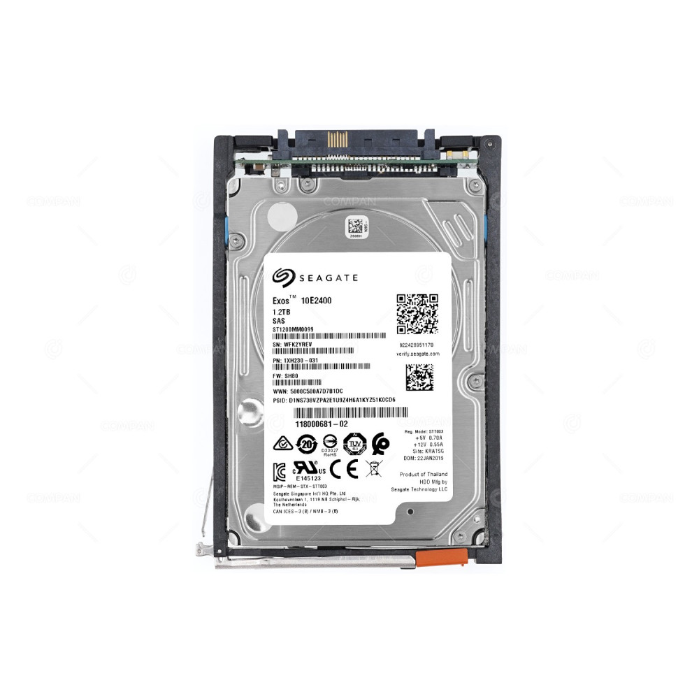 005052744 EMC EXOS 10E2400 HDD 1.2TB 10K SAS 12G 2.5" SFF FOR UNITY DAE